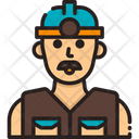 Miner Mining Man Man Icon
