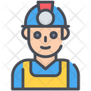 Industrial Man Miner Icon