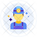Miner Worker Engineer Icon