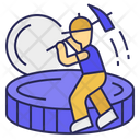 Miner Cryptomining Digitalcurrency Icon