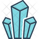 Mineral Metallic Crystal Icon
