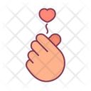 Hand Heart Miniheart Icon