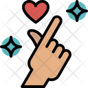Mini Heart Hand Sign Icon