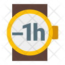 Minus Hour Watch Icon