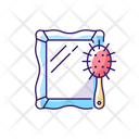 Mirror And Hair Brush Icon