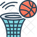 Missed Misplaced Basketball Icon