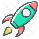 Mission Rocket Launch Icon