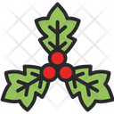 Mistletoe Christmas Decoration Icon