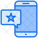 Mobile Star Chat Icon