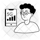 Mobile 5 G Network Icon