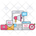 Mobile Ad Mobile Advertising Digital Marketing Icon