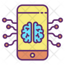 Imobile Brain Mobile Ai Artificial Intelligence Mobile Icon