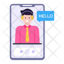 Online Call Services Online Agent Customer Support Icon