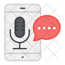 Mobile Audio Message Mobile Voice Message Mobile Audio Messenger Icon