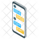 Smartphone Chatting Mobile Chatting Chatbot Icon