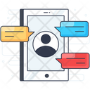Mobile Chat Mobile Messaging Mobile Communication Icon