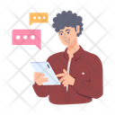 Phone Chatting Mobile Chatting Mobile Messaging Icon
