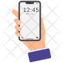 Phone Time Mobile Clock Mobile Time Icon