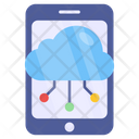 Mobile Cloud Network Icon