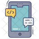 Mobile Code Chat Mobile Coding Chat Prgramming Chat Icon