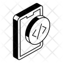 Mobile Coding Icon