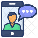 Mobile Communication Online Conversation Video Call Icon