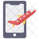 Mobile Flight Booking Icon