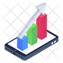 Mobile Growth Chart  Icon