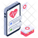 Mobile Healthcare Healthcare App Online Cardiology Icon