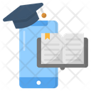 Mobile Learning Course Degree Icon