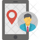 Mobile Location Navigation App Online Location Icon