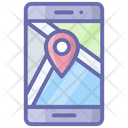 Mobile Location Online Location Navigation Icon