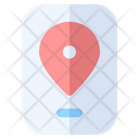 Smartphone Location Map Icon