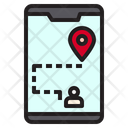 Smartphone Map Locatoin Icon