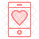 Mobile love Icon