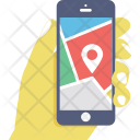 Mobile Map Gps Icon