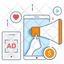 Digital Marketing Internet Marketing Mobile Marketing Icon