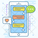 Mobile Messages Mobile Chatting Mobile Communication Icon