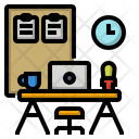 Computer Desk Home Icon