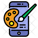 Coloring Mobile Painting Mobile Icon