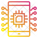 Mobile Chip Processor Icon