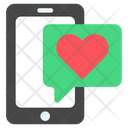Mobile Romantic Chat Icon