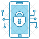 Mobile Security Cyber Icon
