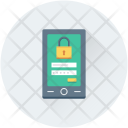 Mobile Security Login Icon