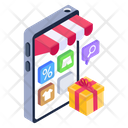 Online Shopping Mobile Shop Mcommerce Icon