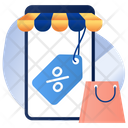 Mobile Shopping Icon