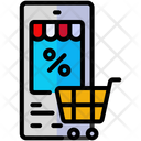 Mobile Shopping Shopping Online Icon