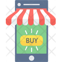 Mobile Shopping Shopping App Online Shopping Icon