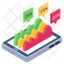 Online Data Data Analytics Phone Analytics Icon