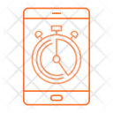 Mobile Timer Stopwatch Icon